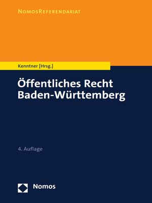 cover image of Öffentliches Recht Baden-Württemberg